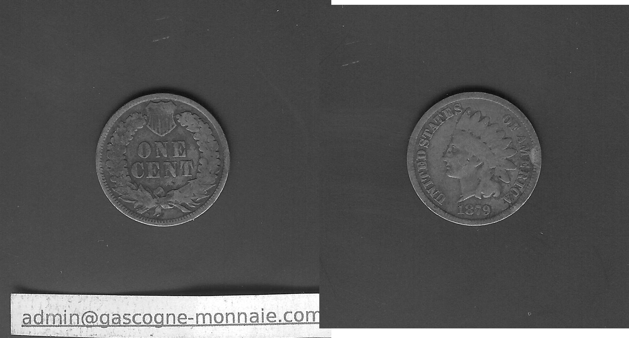 USA Indian head cent 1879 aVF